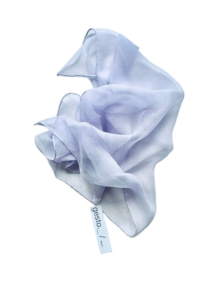 siesta #2 _ pañuelo de seda con tinte natural / 50x50 cm.