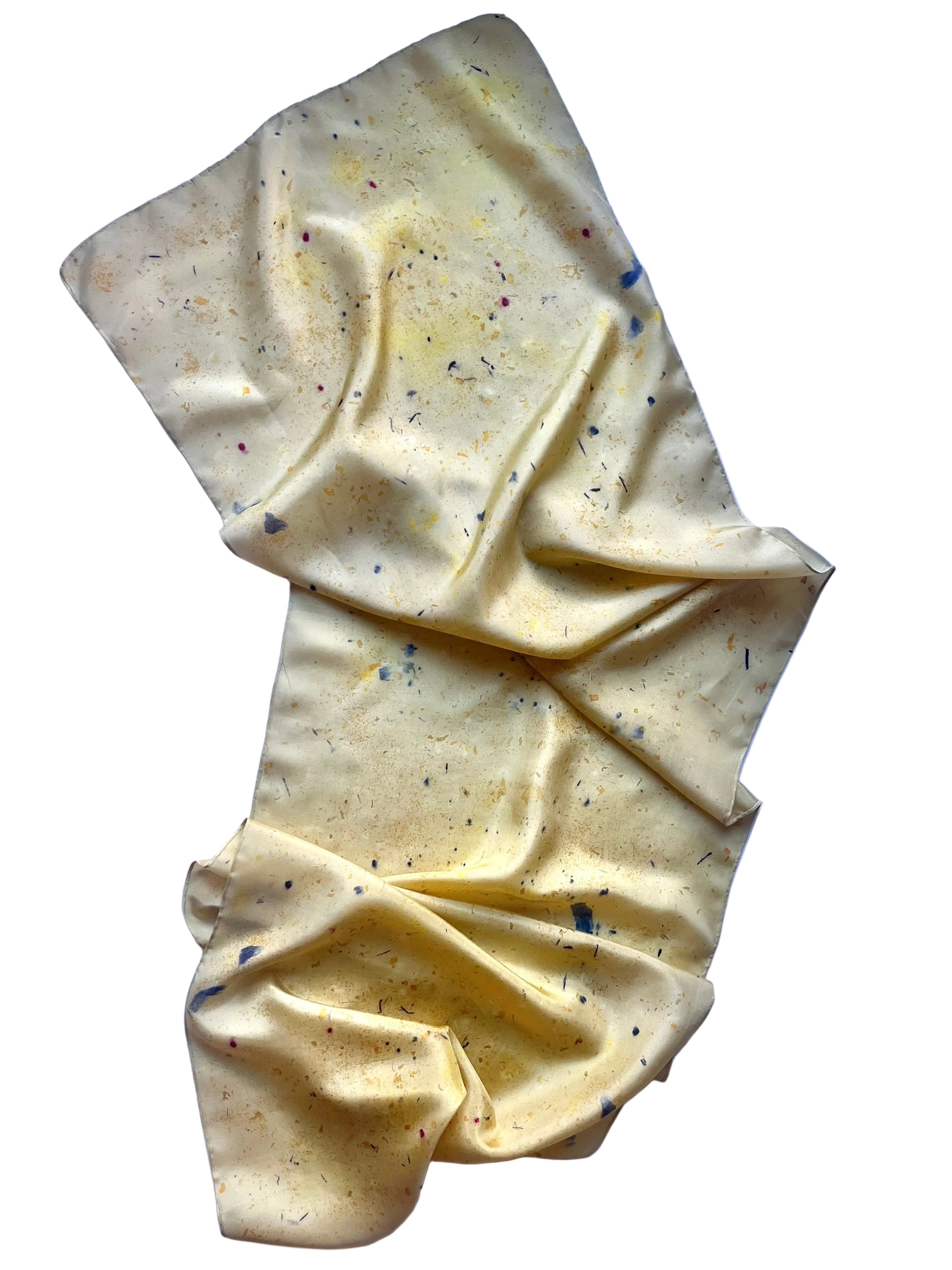 luz #2 _ pañuelo de seda con estampación botánica / 180x45 cm.