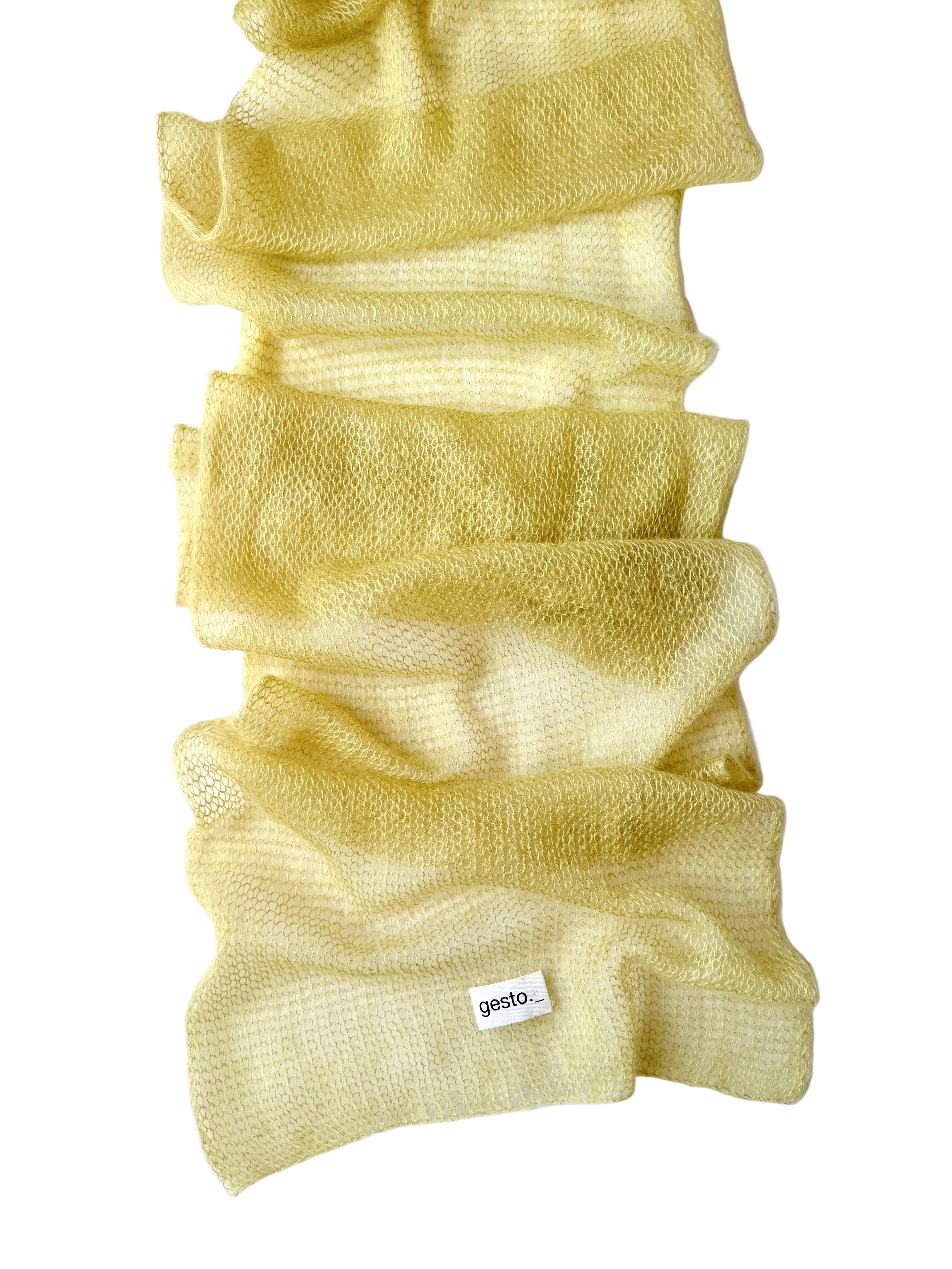 echarpe de mohair y seda _ mediano _ cebolla