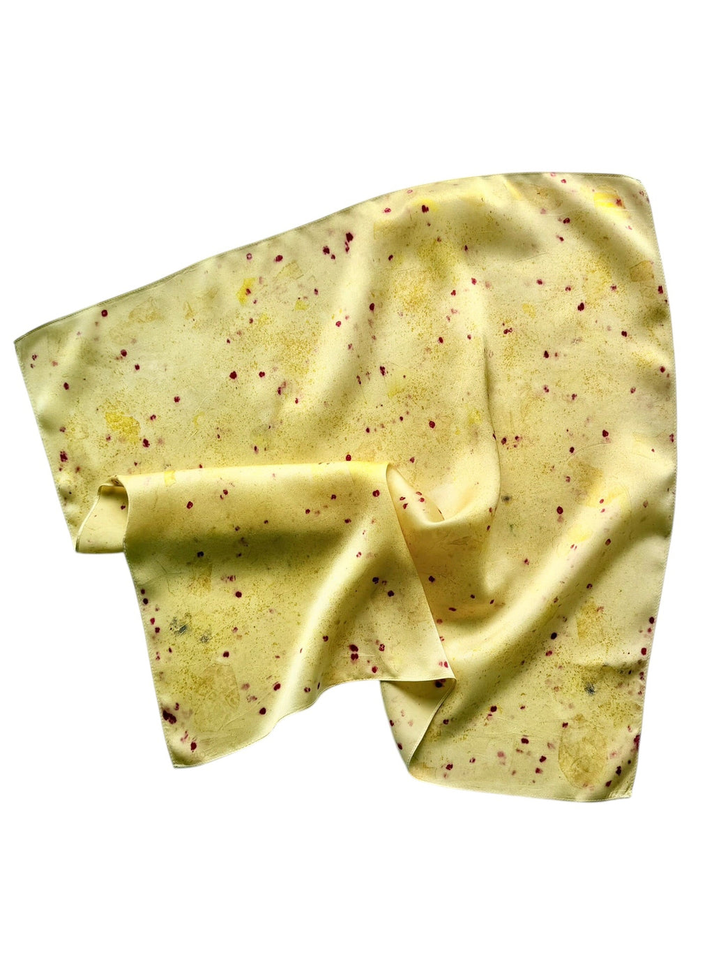 sol #2 _ pañuelo de seda con estampación botánica / 53x53 cm.