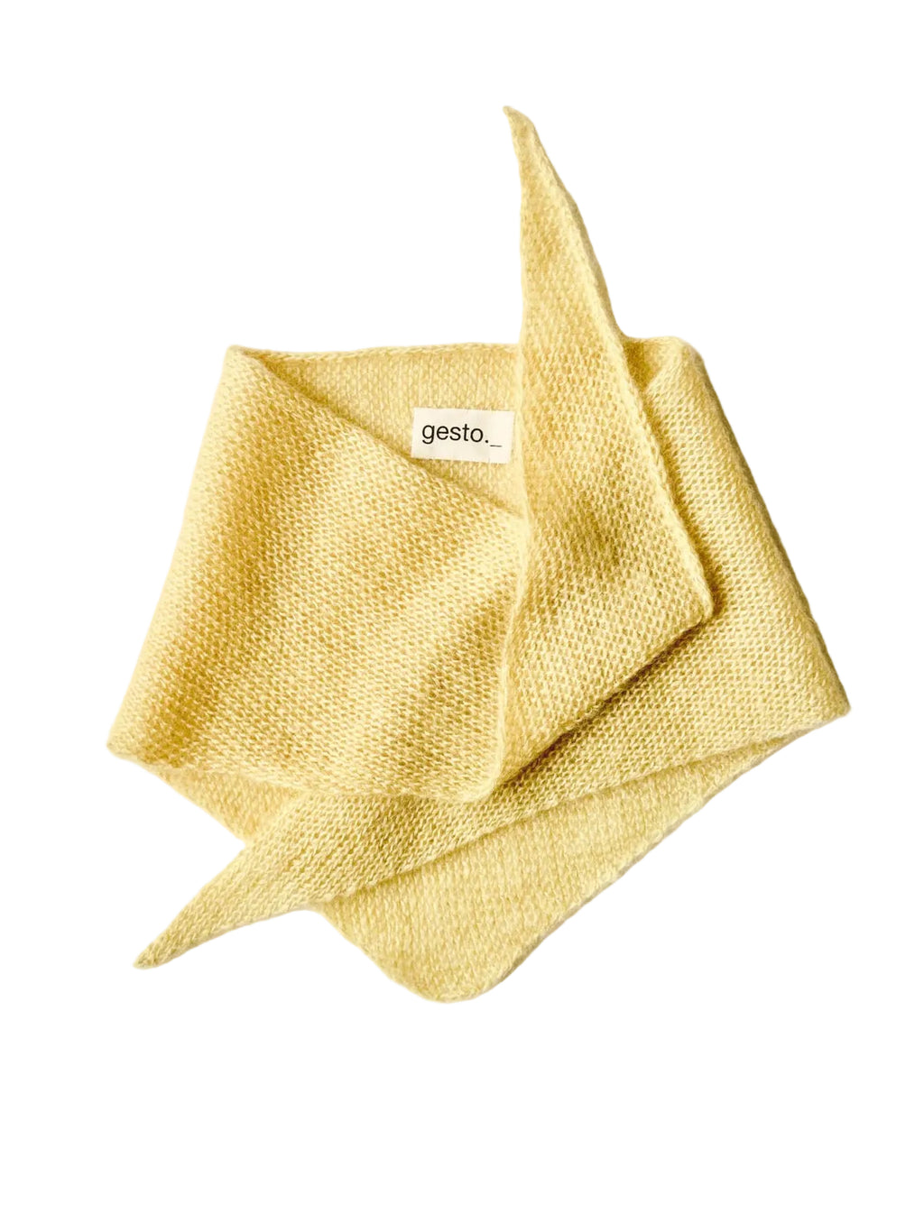 pañoleta de mohair y seda con tintes naturales _ manzanilla