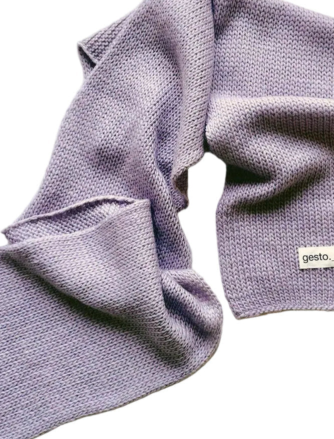 bufanda de lana y seda con tintes naturales _ palo