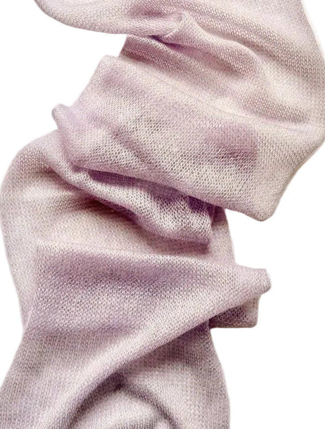 echarpe de mohair y seda con tintes naturales _ mediano _ palo