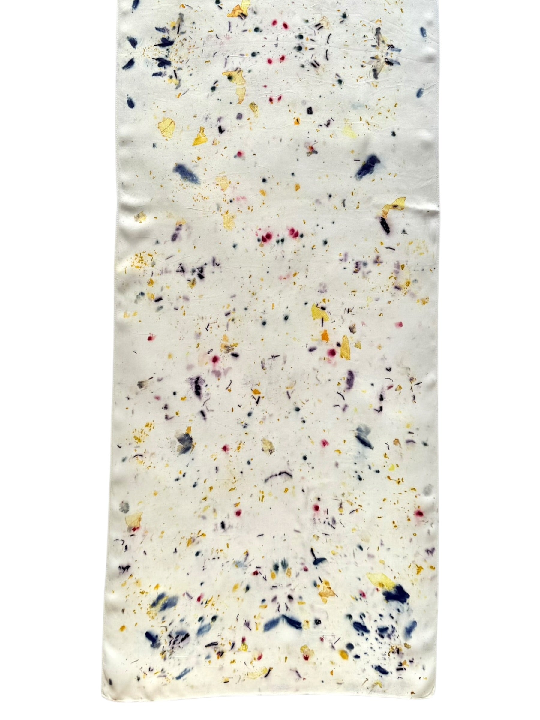 picnic #11 _ pañuelo de seda con estampación botánica / 180x44 cm.