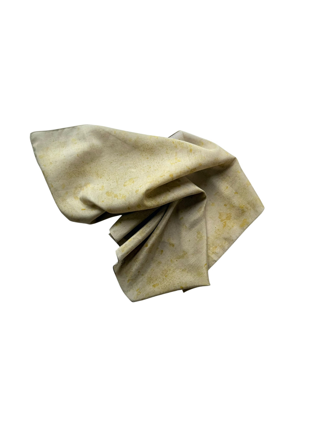 siembra #2 _ pañuelo de algodón y seda con estampación botánica / 53x53 cm.