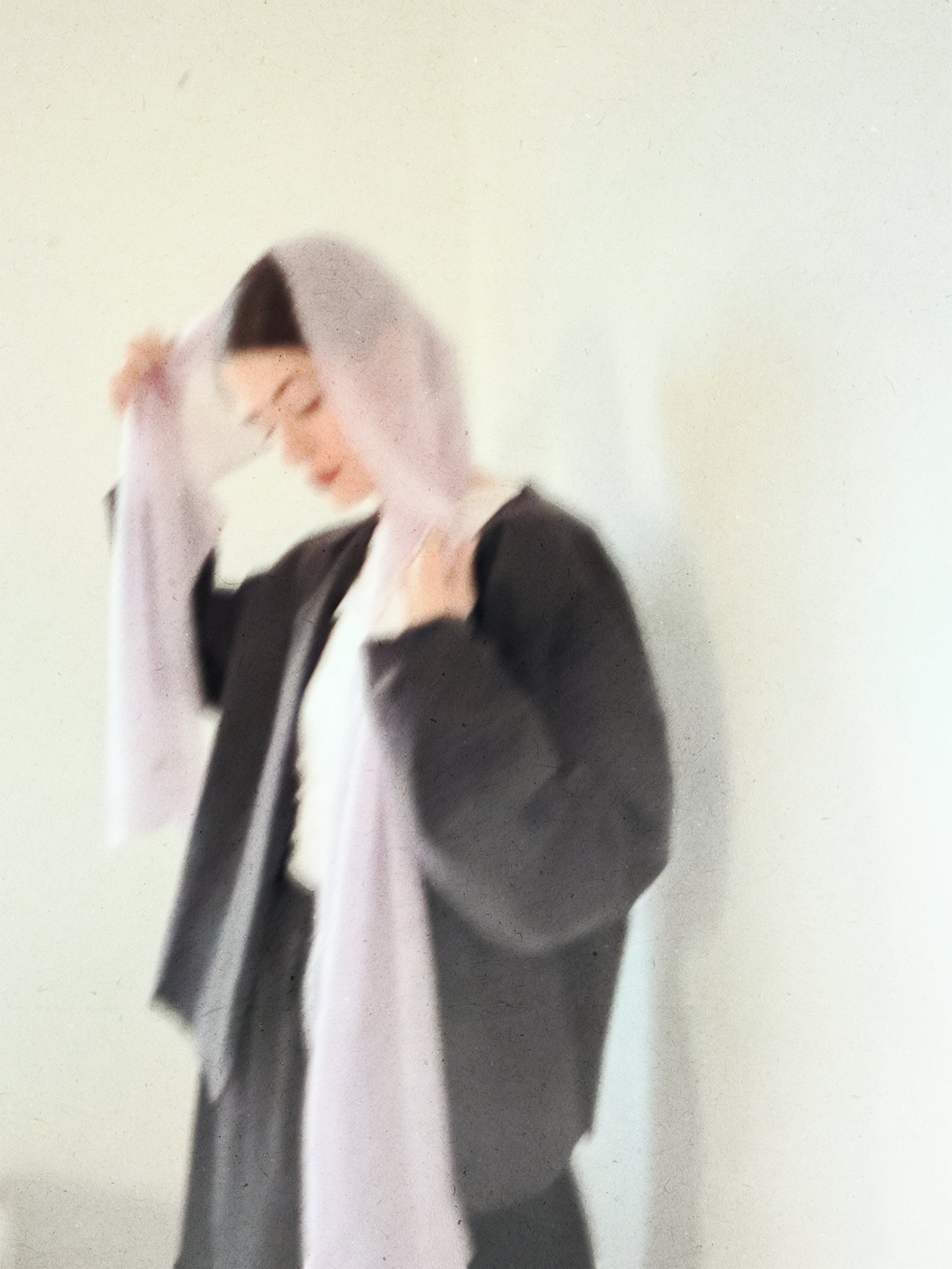 echarpe de mohair y seda con tintes naturales _ mediano _ palo