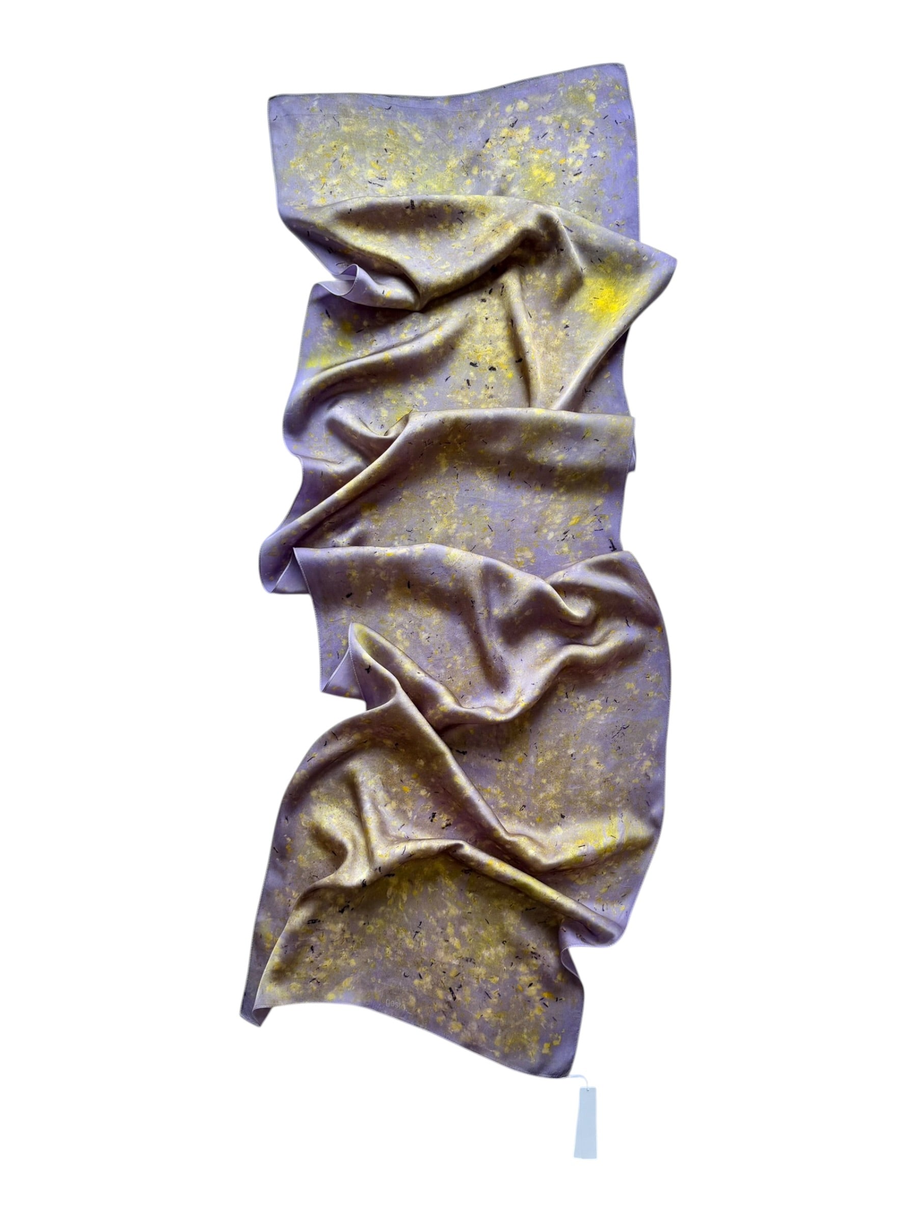 lumen #2 _ pañuelo de seda con estampación botánica / 180x44 cm.