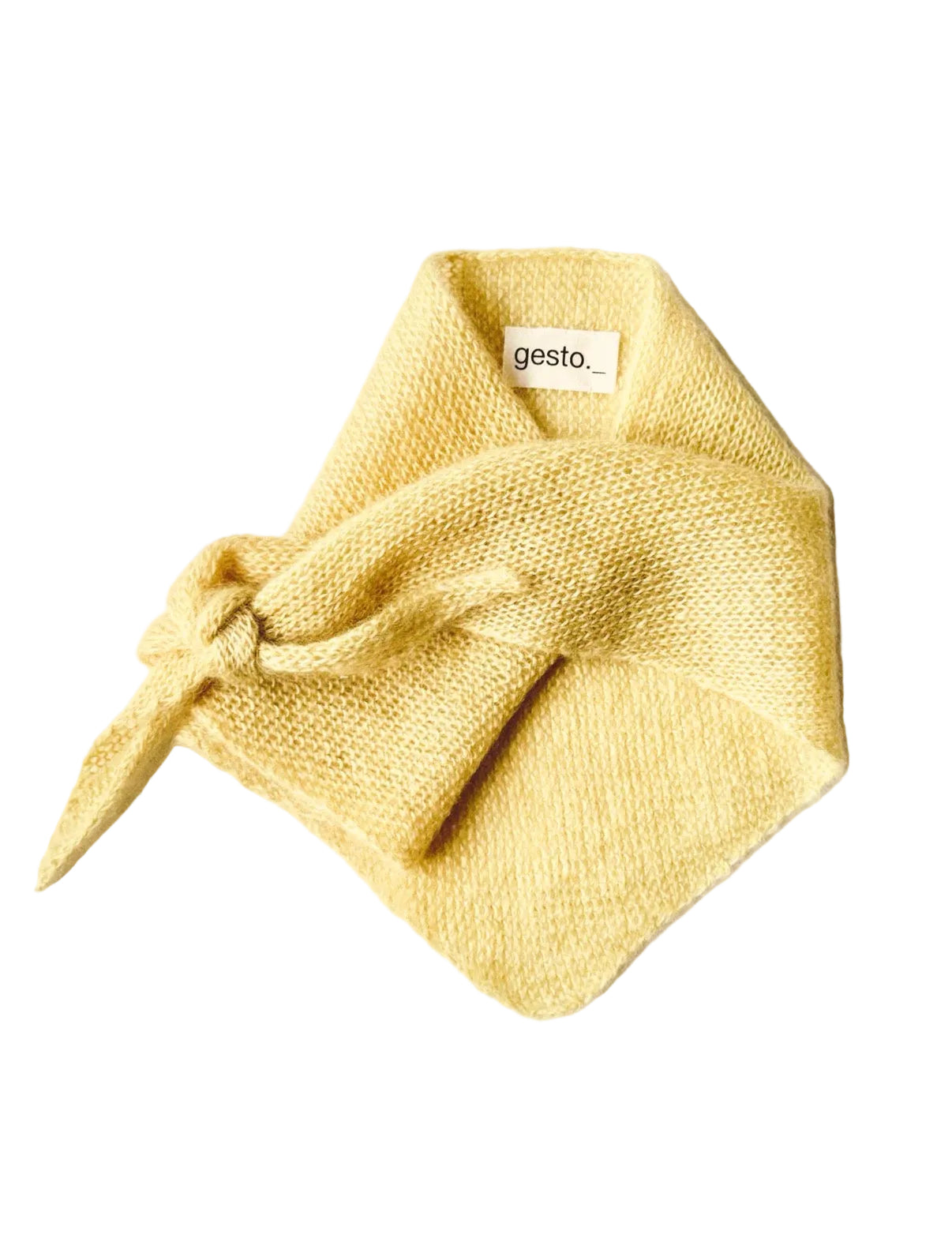 pañoleta de mohair y seda con tintes naturales _ manzanilla