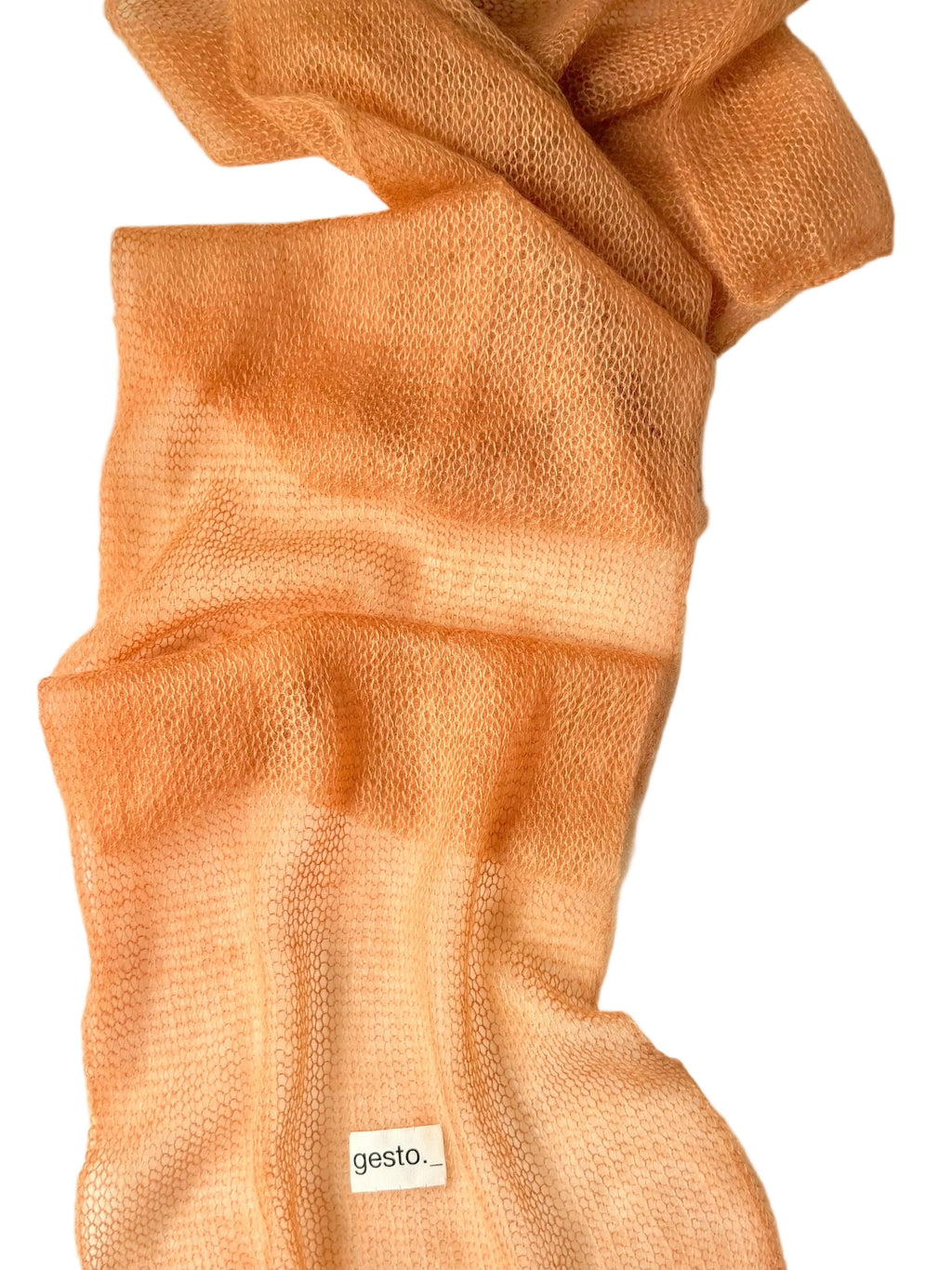 echarpe de mohair y seda con tintes naturales _ mediano _ rubia