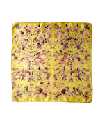 jolgorio #1 _ pañuelo de seda con estampación botánica / 45x45 cm.