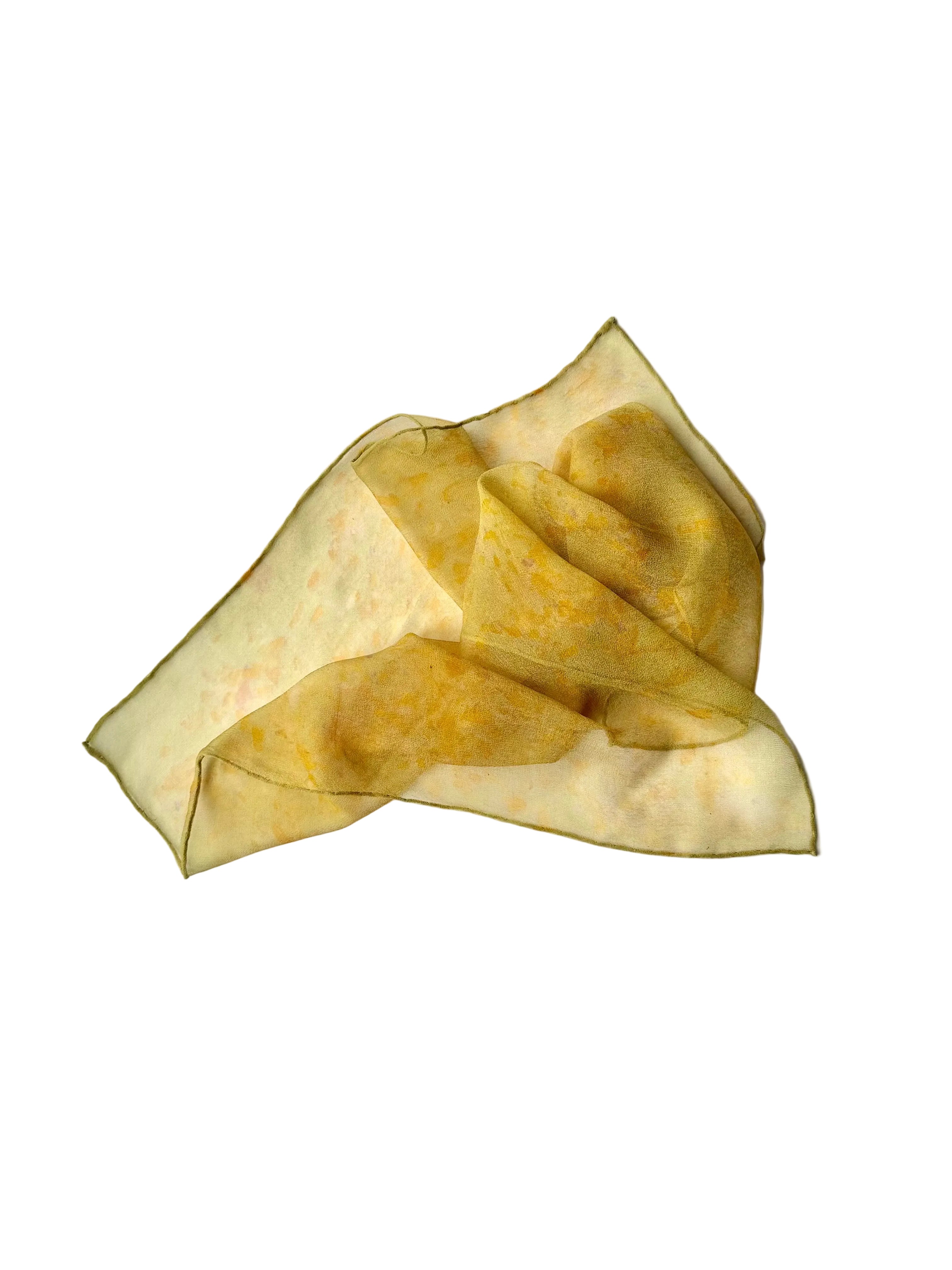 otoño #1 _ pañuelo de seda con tinte natural / 50x50 cm.