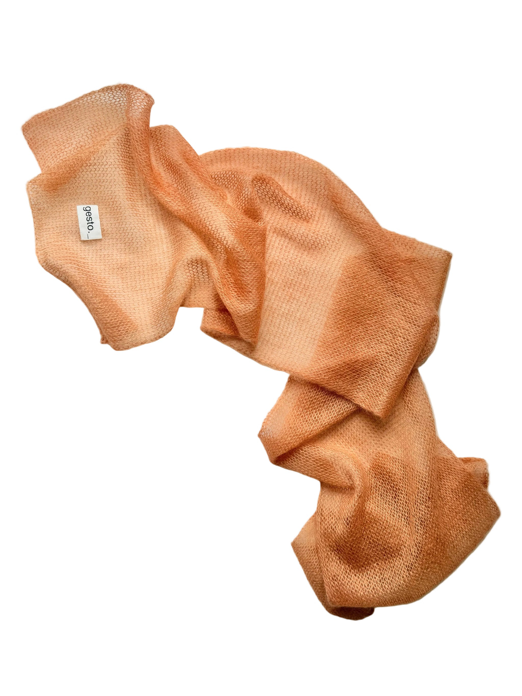 echarpe de mohair y seda con tintes naturales _ grande _ rubia