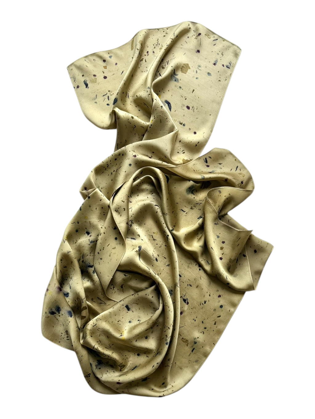 lumbre #5 _ pañuelo de seda con estampación botánica / 180x44 cm.