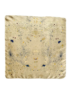 lumbre #5 _ pañuelo de seda con estampación botánica / 53x53 cm.