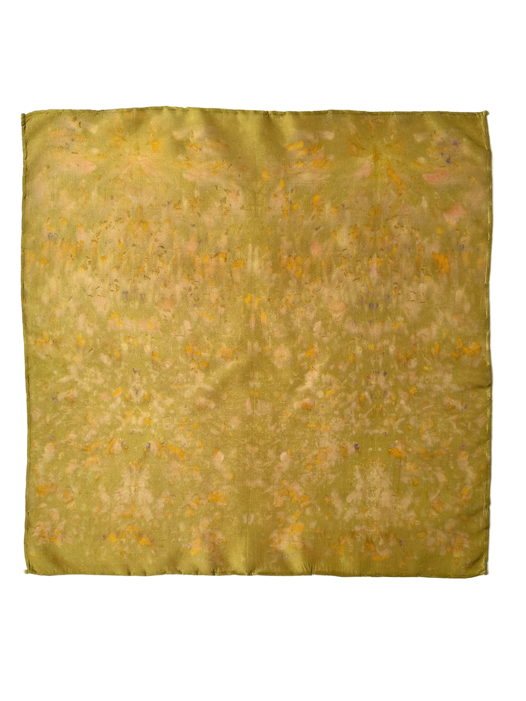 aura #1 _ pañuelo de seda con estampación botánica / 45x45 cm.