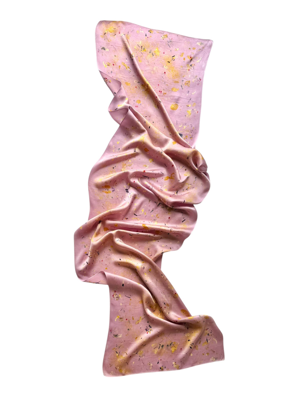 canto #4 _ pañuelo de seda con estampación botánica / 180x44 cm.