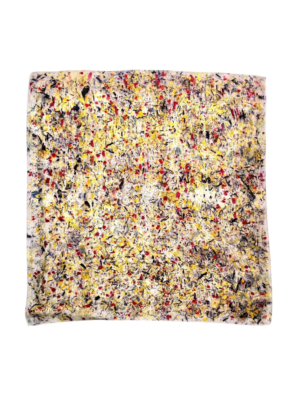 clamor #2 _ pañuelo de seda con estampación botánica / 53x53 cm.