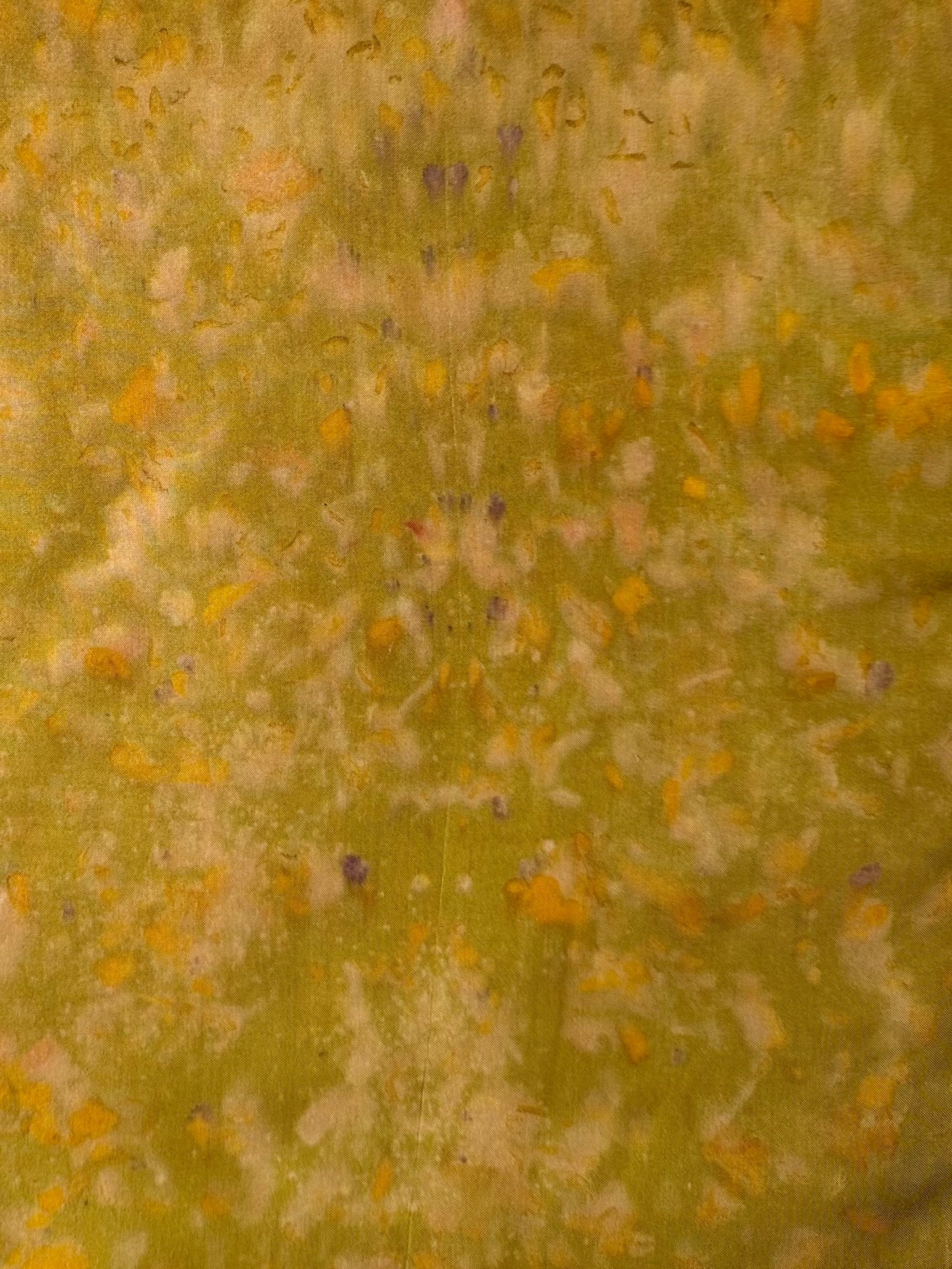 aura #1 _ pañuelo de seda con estampación botánica / 45x45 cm.