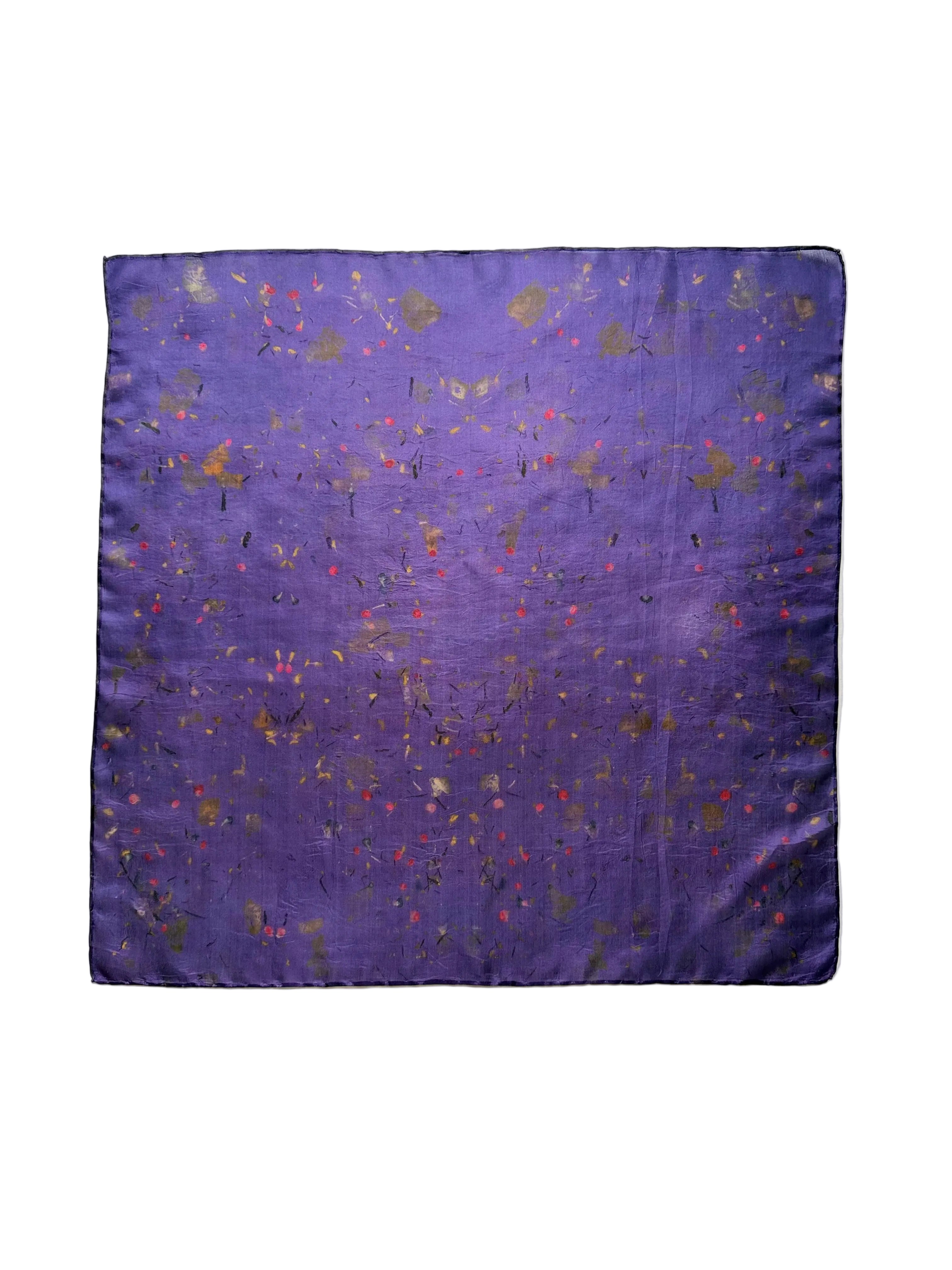 nocturna #1 _ pañuelo de seda con tinte natural / 55x55 cm.