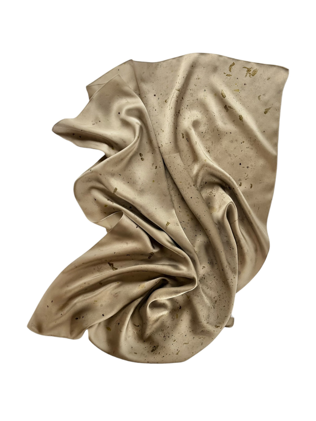 lumbre #6 _ pañuelo de seda con estampación botánica / 90x90 cm.