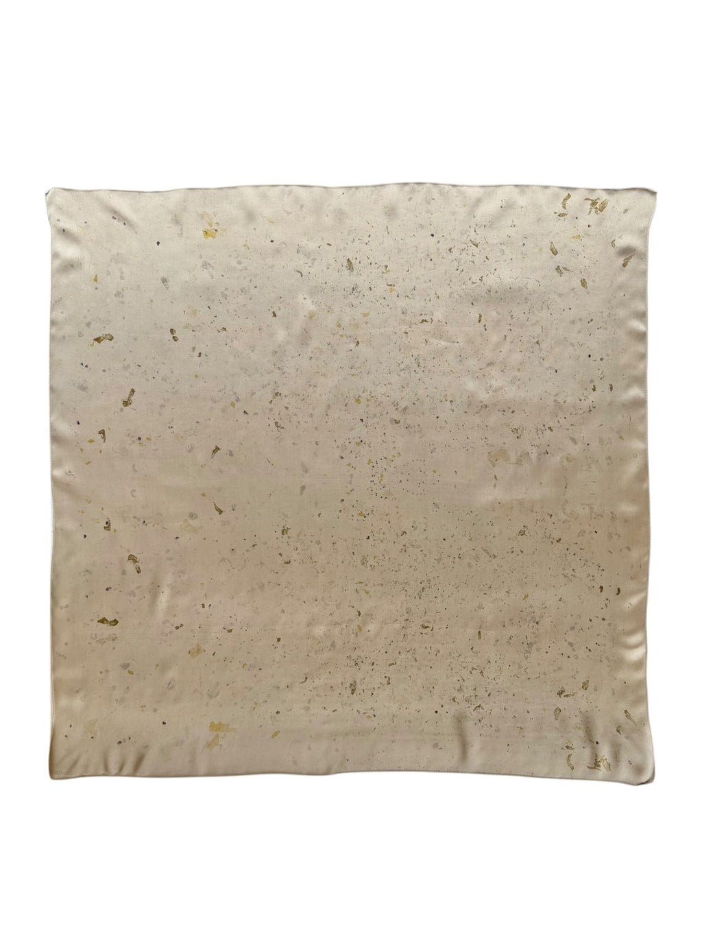 lumbre #6 _ pañuelo de seda con estampación botánica / 90x90 cm.
