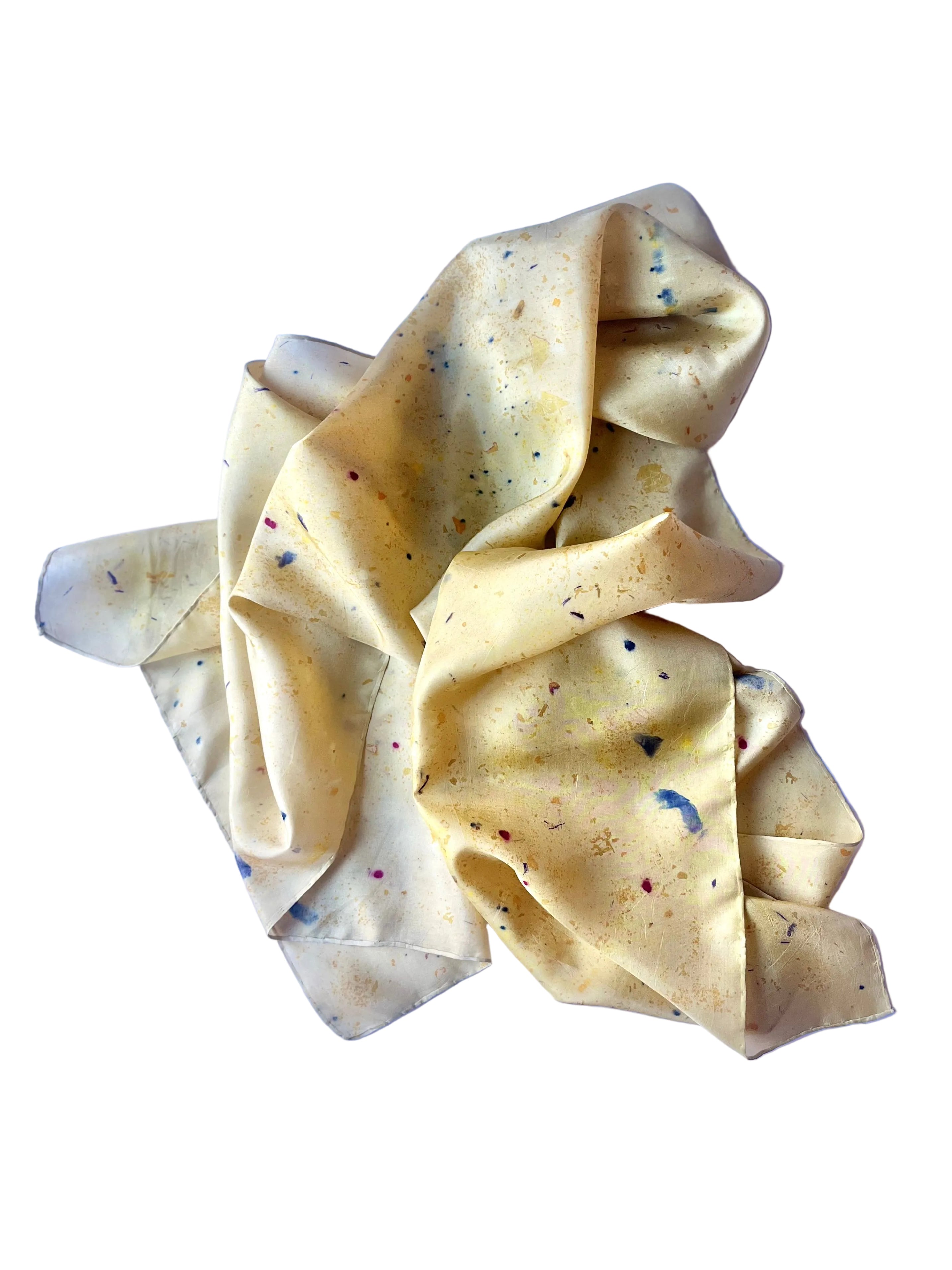 luz #2 _ pañuelo de seda con estampación botánica / 180x45 cm.