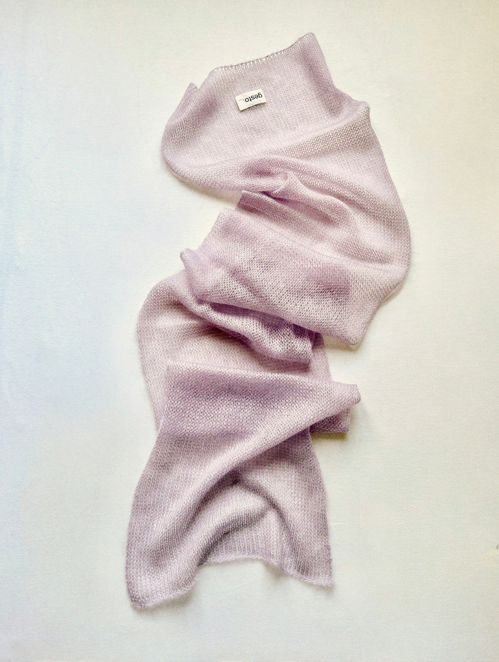 echarpe de mohair y seda con tintes naturales _ mediano _ palo