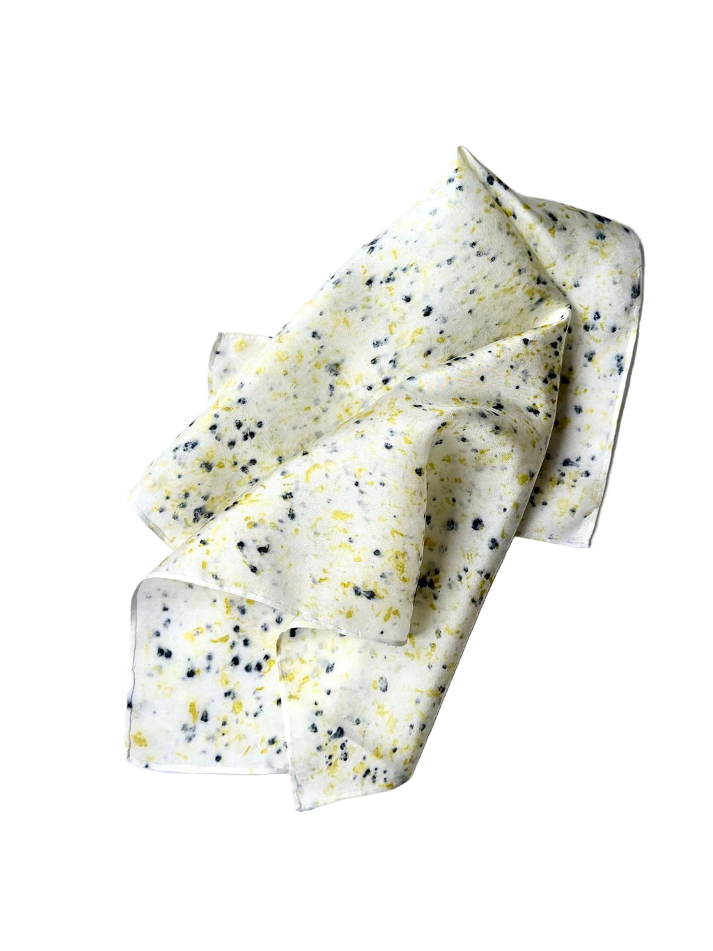 fiesta #4 _ pañuelo de seda con estampación botánica / 45x45 cm.