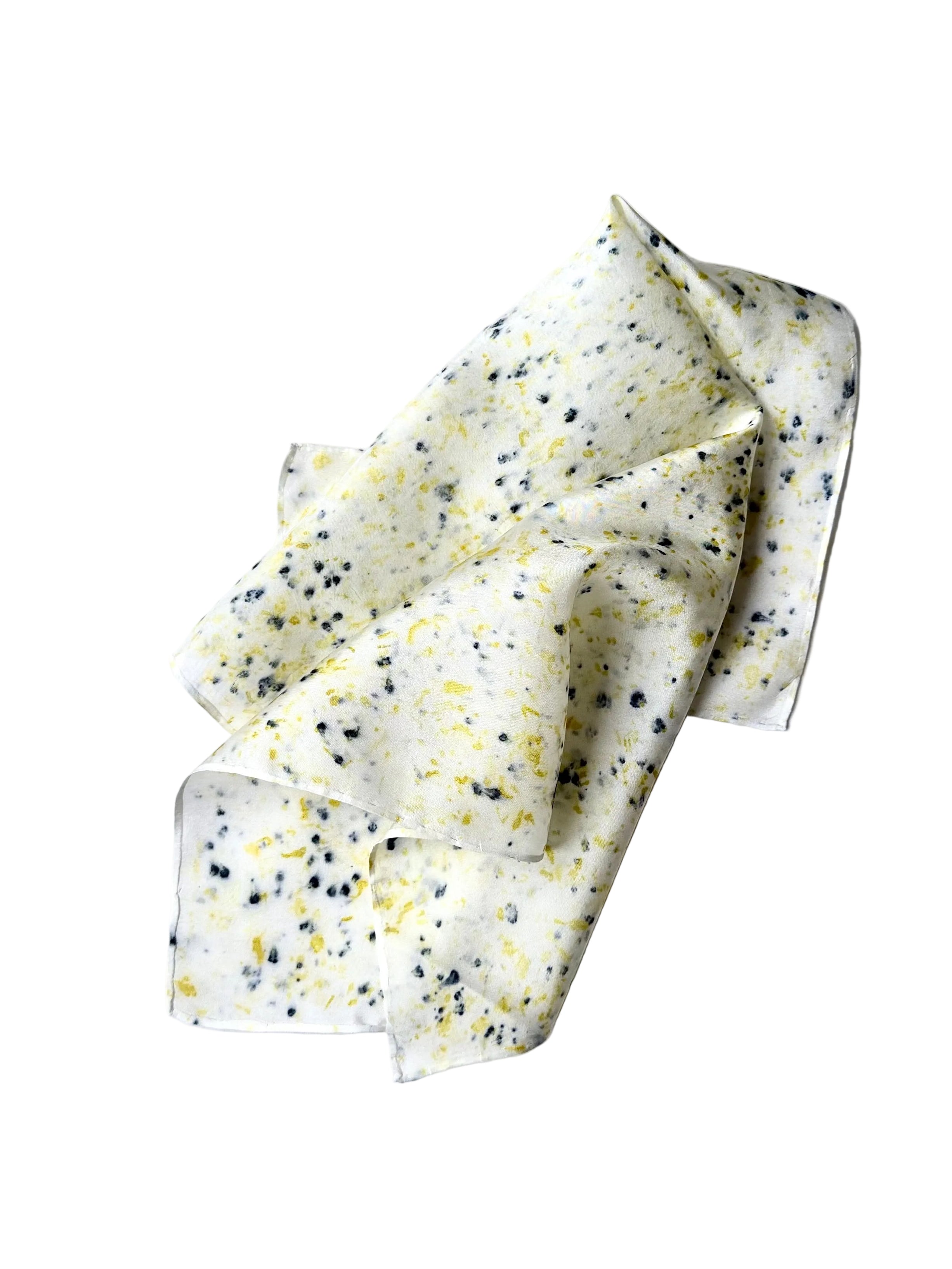 fiesta #4 _ pañuelo de seda con estampación botánica / 45x45 cm.