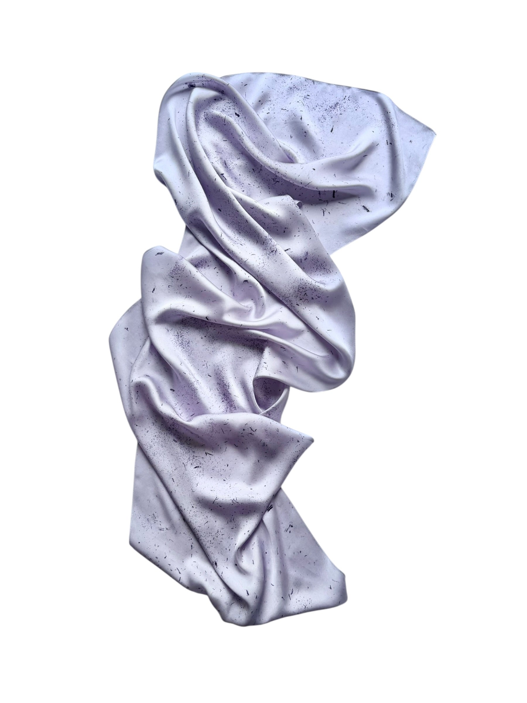 viento #3 _ pañuelo de seda con estampación botánica / 180x44 cm.