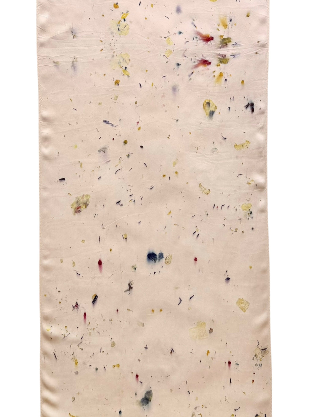 dansa #6 _ pañuelo de seda con estampación botánica / 180x44 cm.