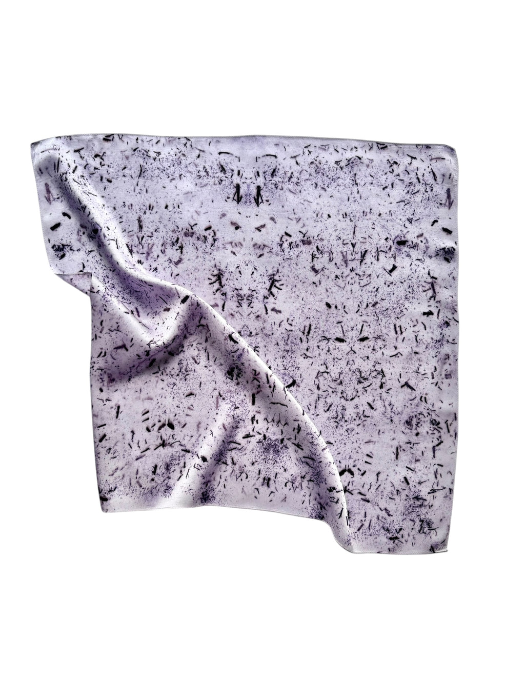 viento #5 _ pañuelo de seda con estampación botánica / 53x53 cm.