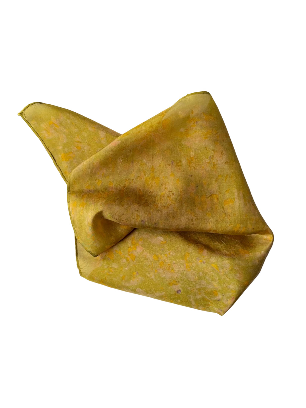 aura #1 _ pañuelo de seda con estampación botánica / 45x45 cm.