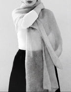 manzanilla _ echarpe de mohair y seda con tintes naturales _ grande