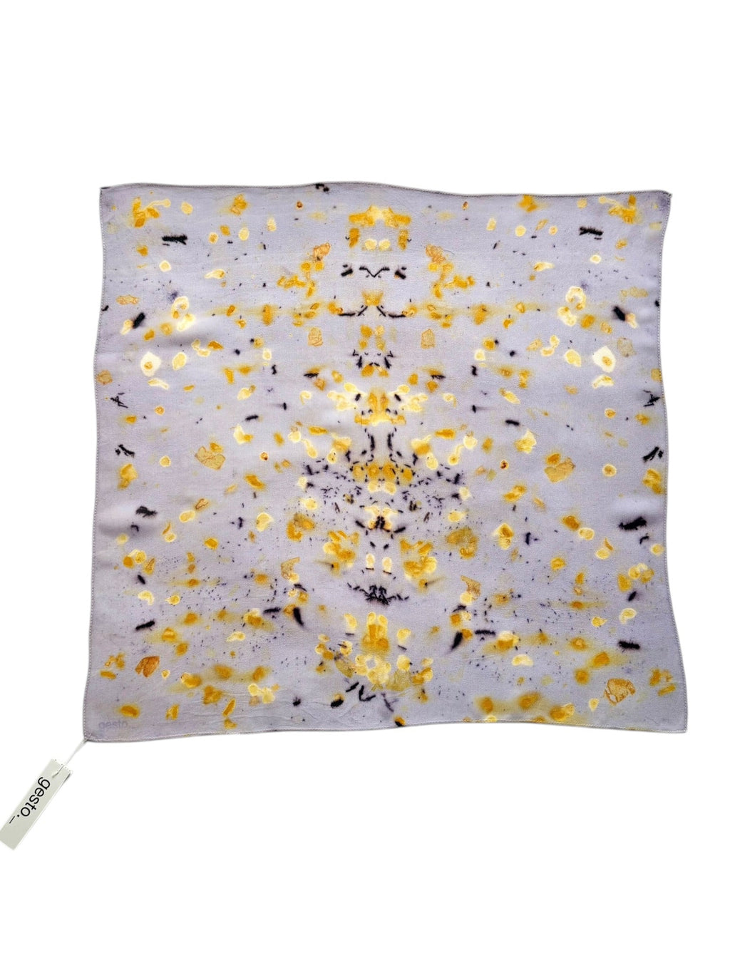 lucero #1 _ pañuelo de seda con estampación botánica / 50x50 cm.