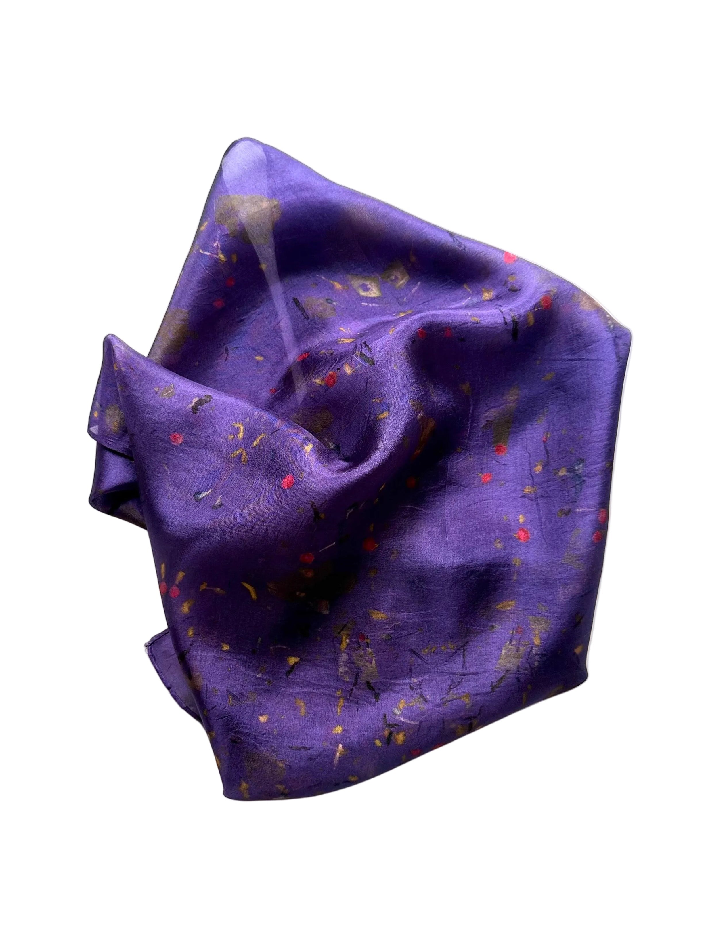 nocturna #1 _ pañuelo de seda con tinte natural / 55x55 cm.