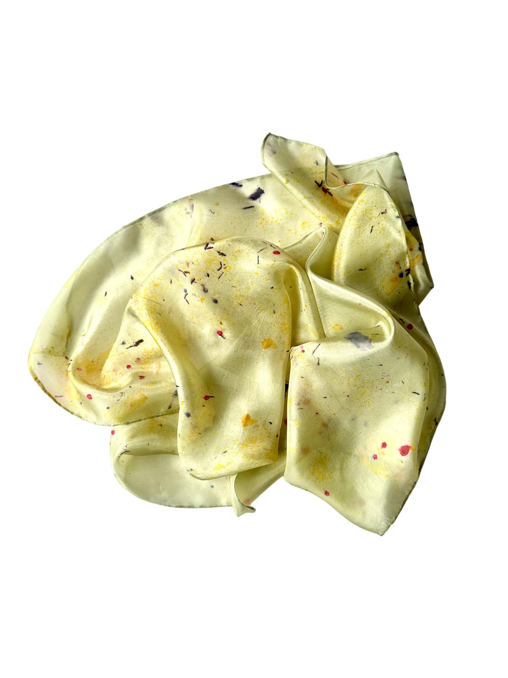 campo #2 _ pañuelo de seda con estampación botánica / 55x55 cm.