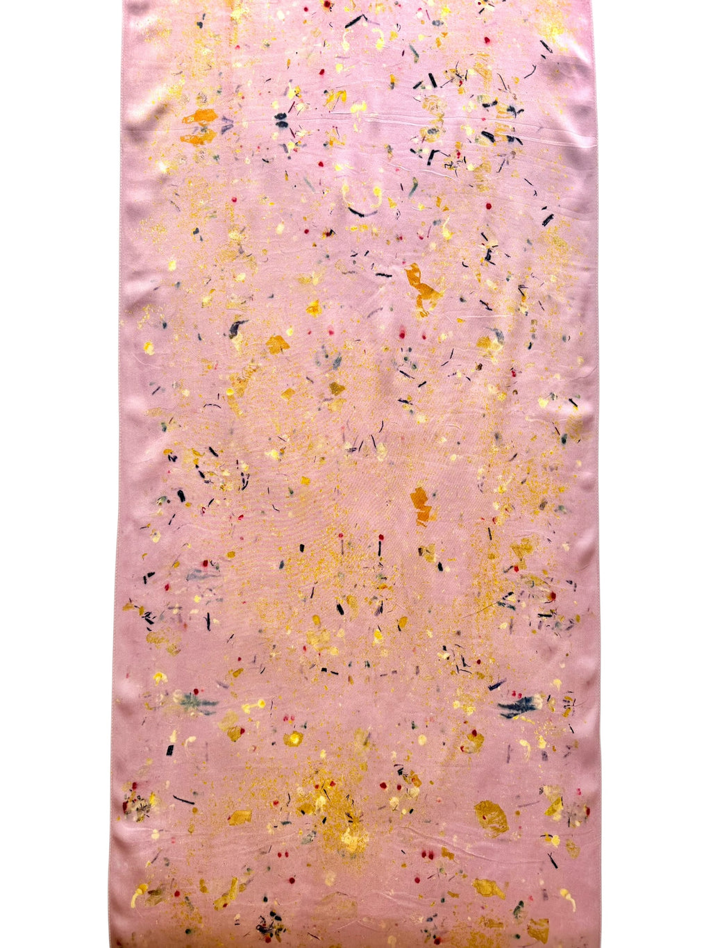 canto #4 _ pañuelo de seda con estampación botánica / 180x44 cm.