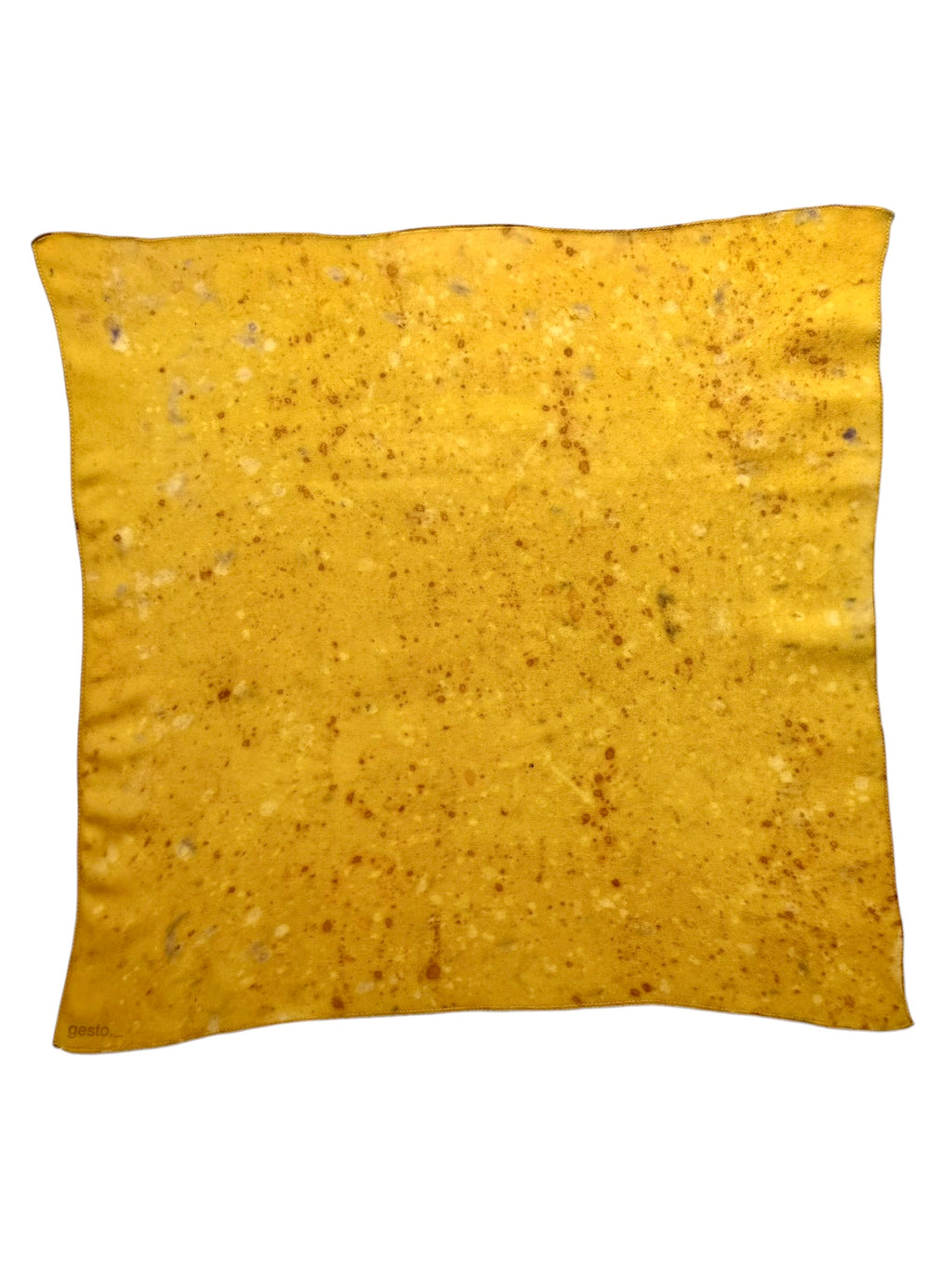 sobremesa #2 _ pañuelo de seda con estampación botánica / 50x50 cm.