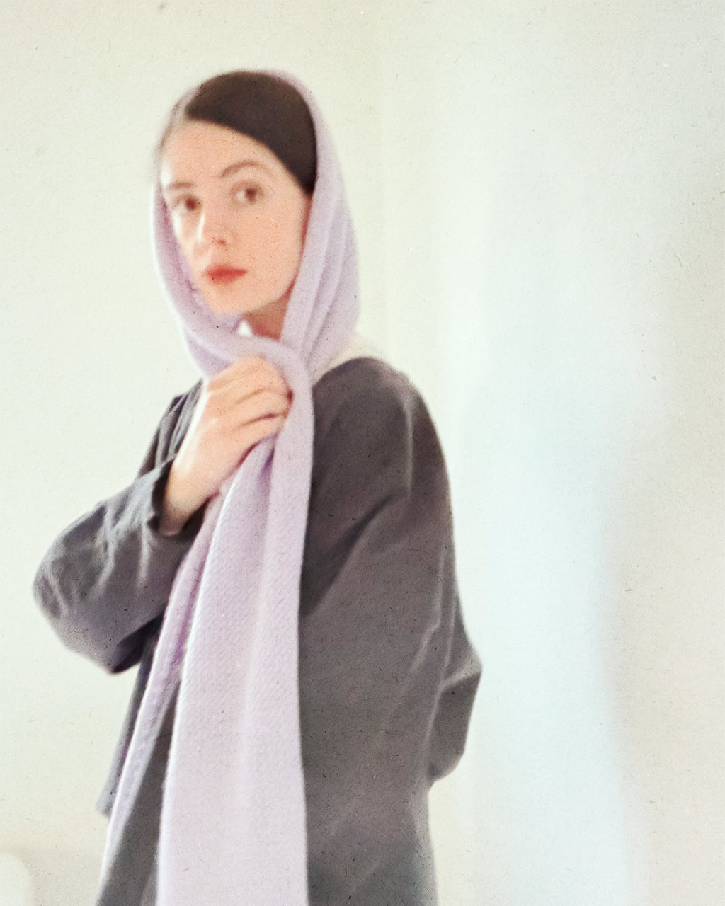 bufanda de lana y seda con tintes naturales _ palo