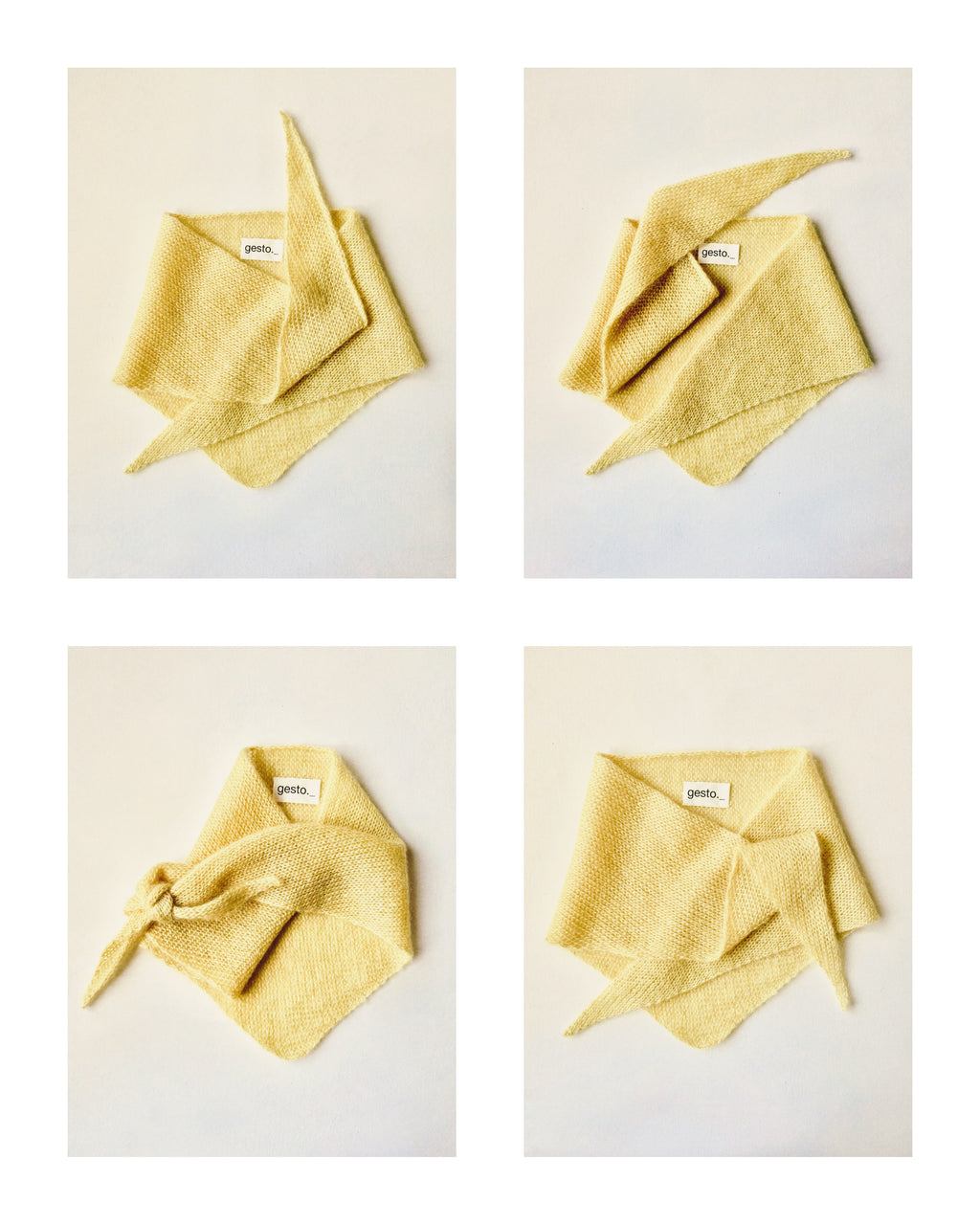 pañoleta de mohair y seda con tintes naturales _ manzanilla