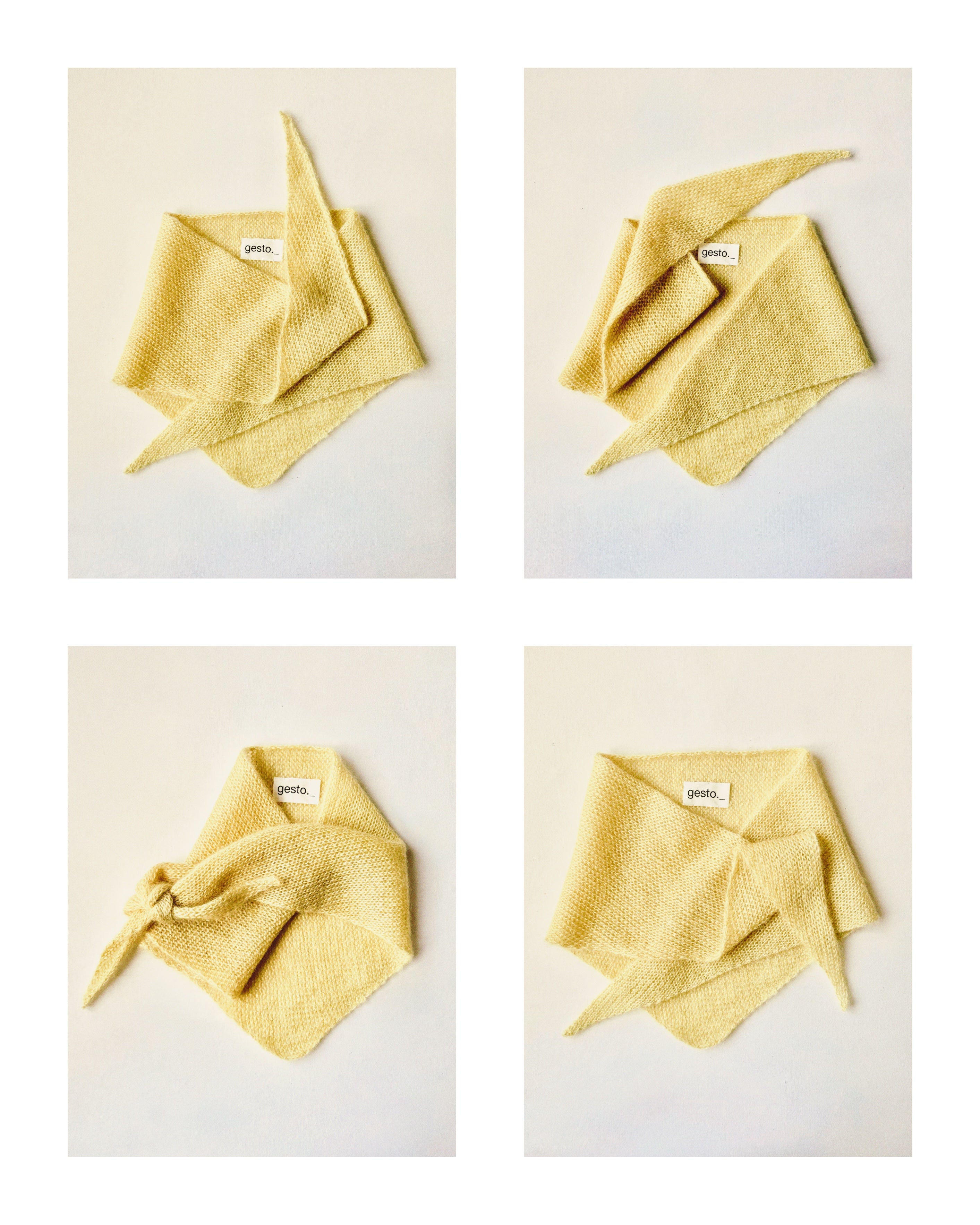 pañoleta de mohair y seda con tintes naturales _ manzanilla