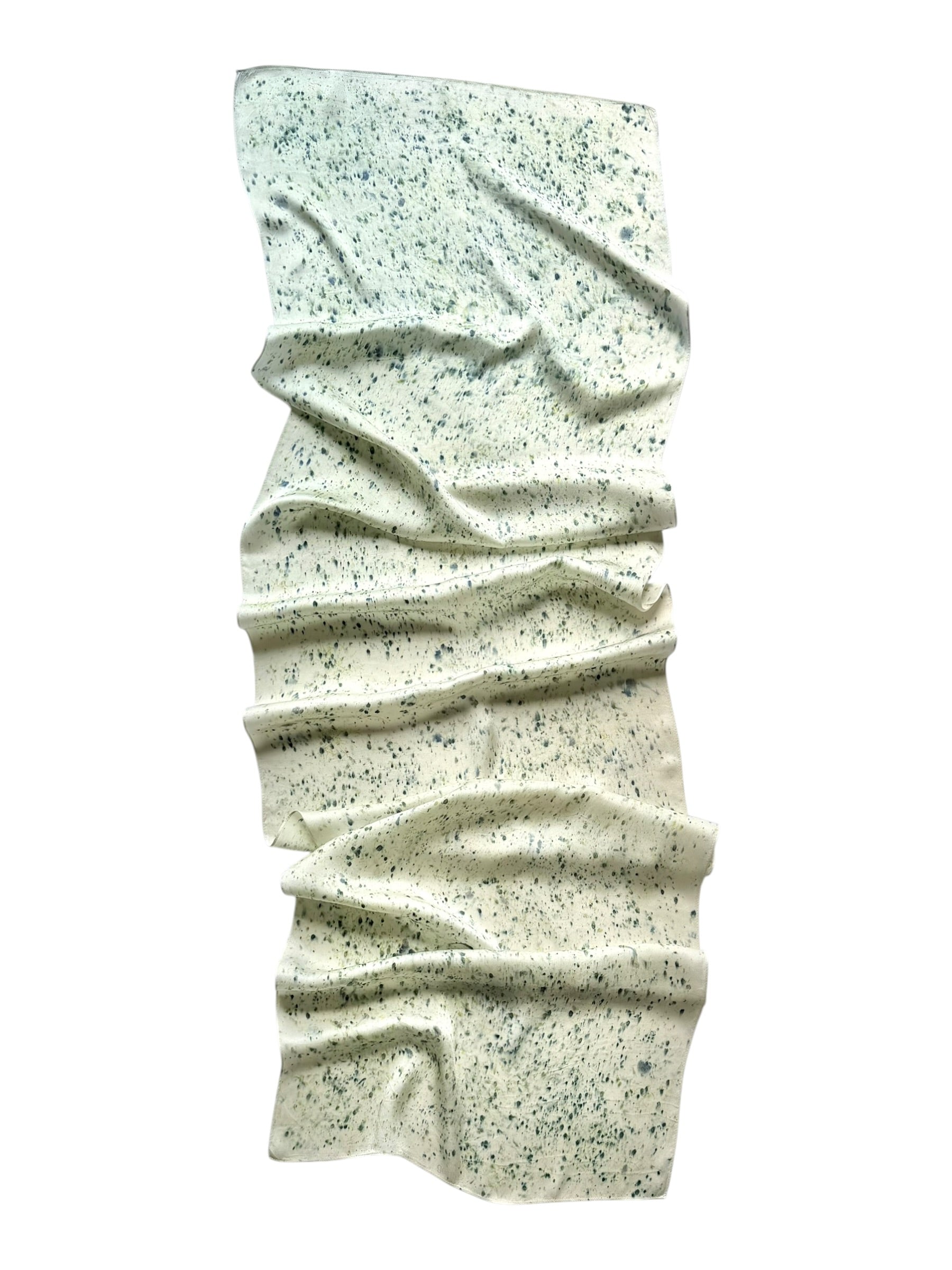 nana #7 _ pañuelo de seda con estampación botánica / 180x44 cm.