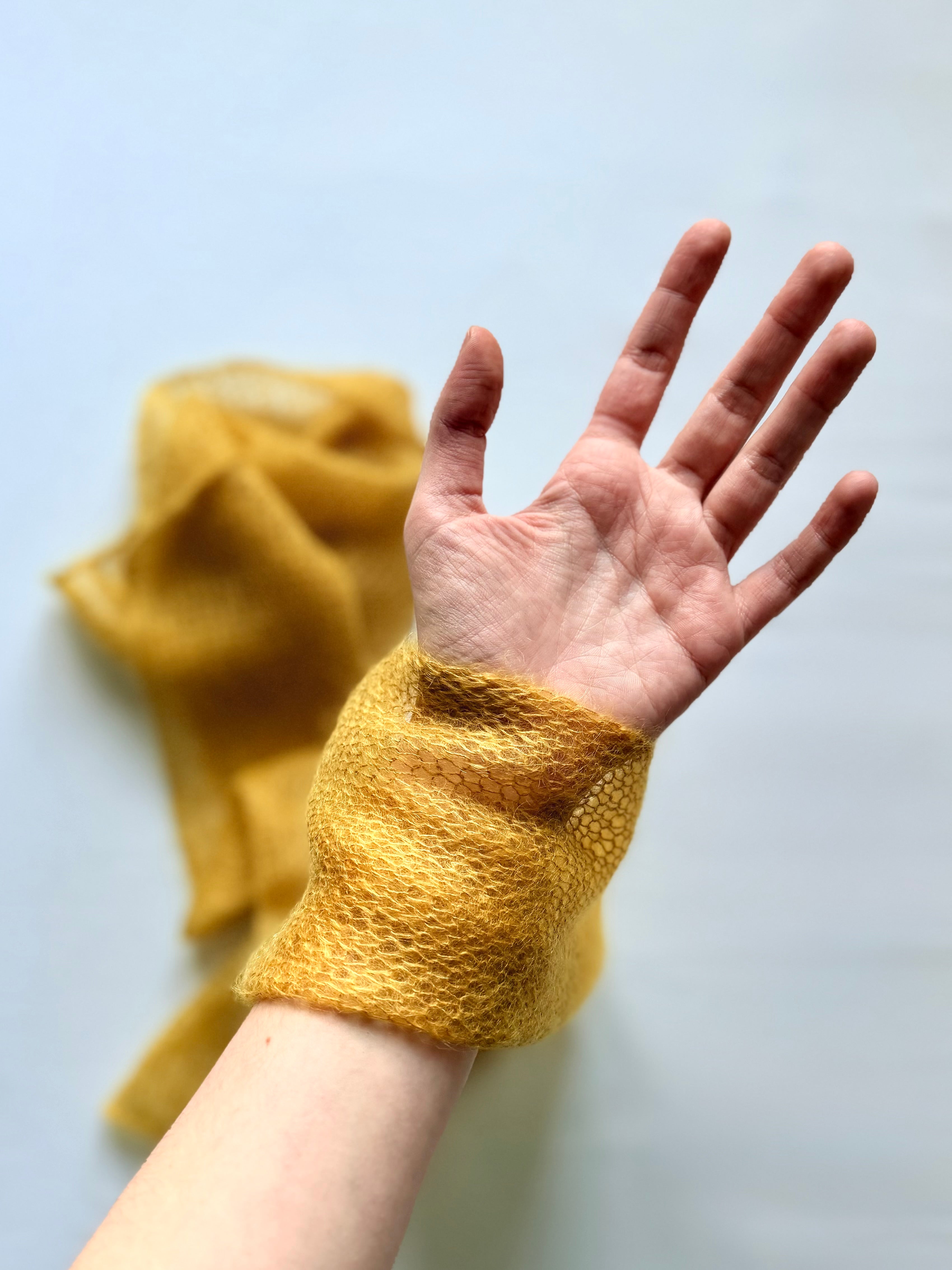 echarpe de mohair y seda _ pequeño _ cebolla