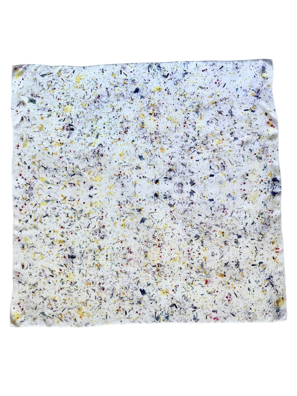 ecos #8 _ pañuelo de seda con estampación botánica / 90x90 cm.