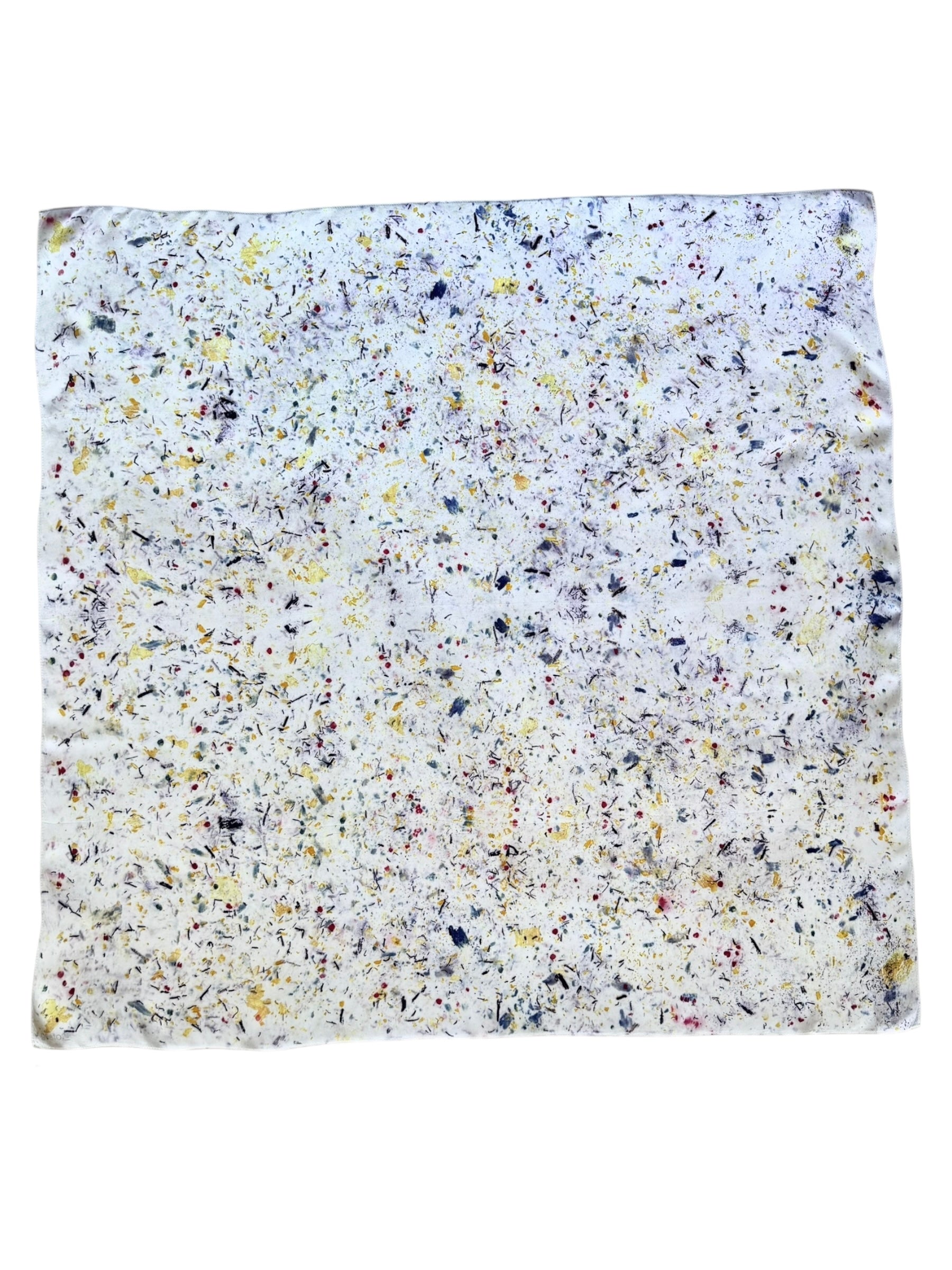 ecos #8 _ pañuelo de seda con estampación botánica / 90x90 cm.