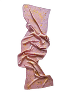canto #4 _ pañuelo de seda con estampación botánica / 180x44 cm.