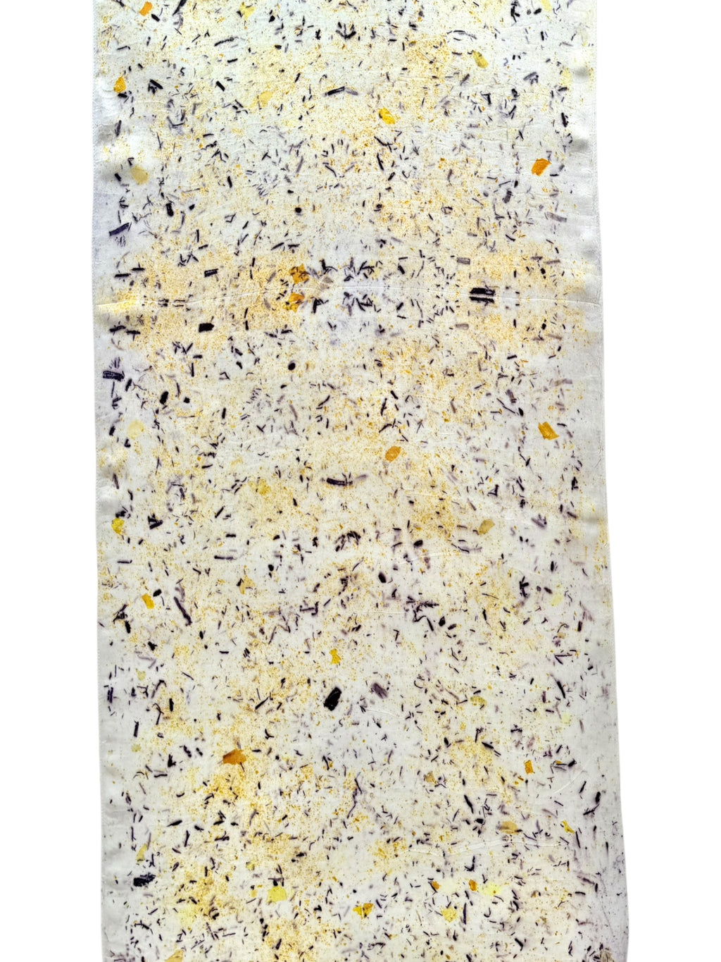 polen #7 _ pañuelo de seda con estampación botánica / 180x44 cm.