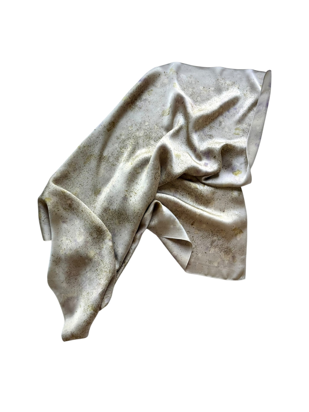 sombra #1 _ pañuelo de seda con estampación botánica / 90x90 cm.