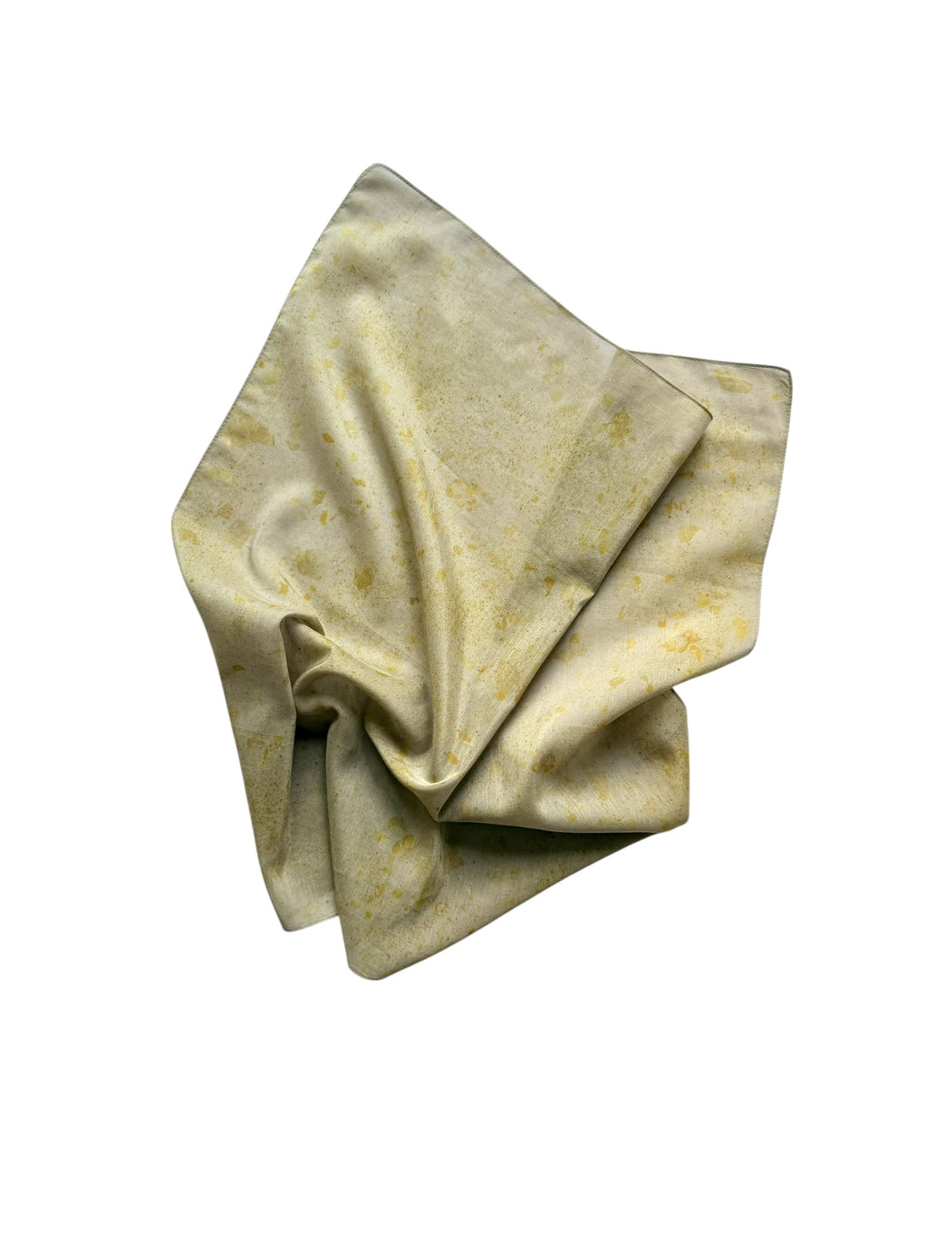 siembra #2 _ pañuelo de algodón y seda con estampación botánica / 53x53 cm.